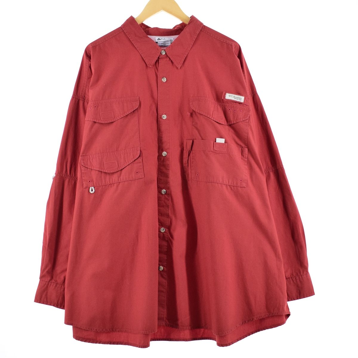 古着 ビッグサイズ コロンビア Columbia PFG 長袖 フィッシングシャツ フリーサイズ/eaa351941