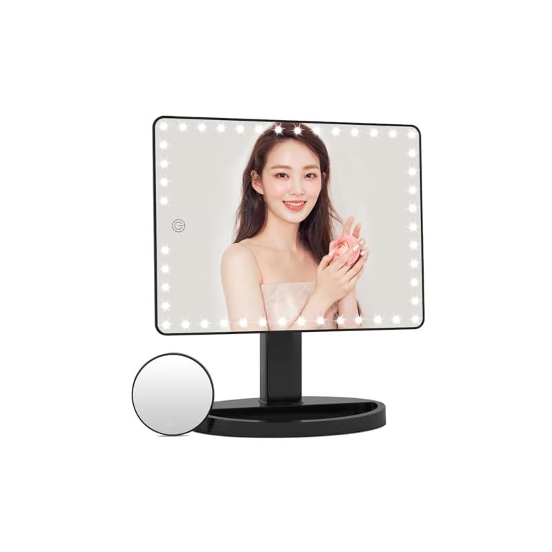 FASCINATE 女優ミラー ライト付き 鏡 充電式 【2000mAh 大容量