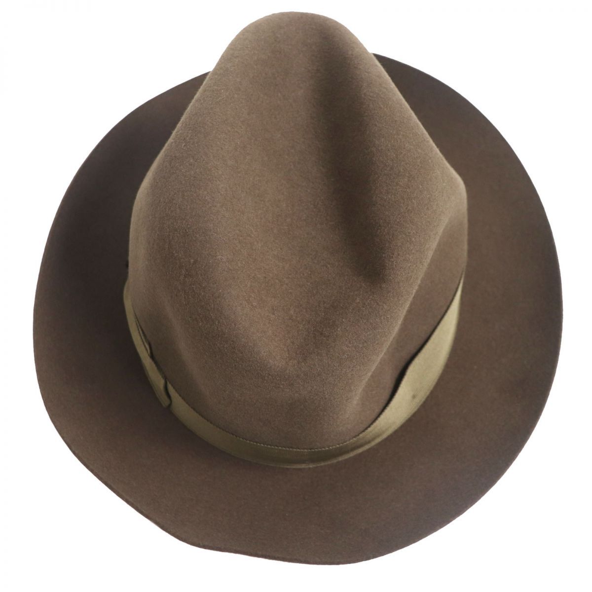 未使用品□Borsalino/ボルサリーノ ラパン ラビットファー リボン付き 