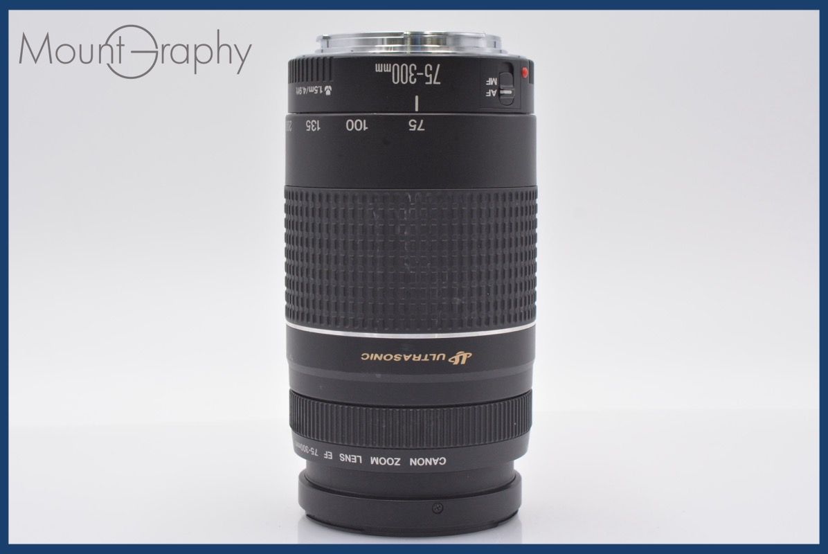 上 キヤノン Canon EF 75-300mm F4-5.6 III USM 前後キャップ-レンズフィルター付 完動 同梱可 am146 USTAUSTRALIA_COM_AU