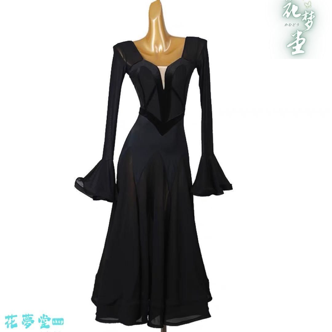 25年 ♥社交ダンス衣装 ダンスドレス ダンスウェア ダンス ドレス 撮影会 舞台 イベント 原野空間-71