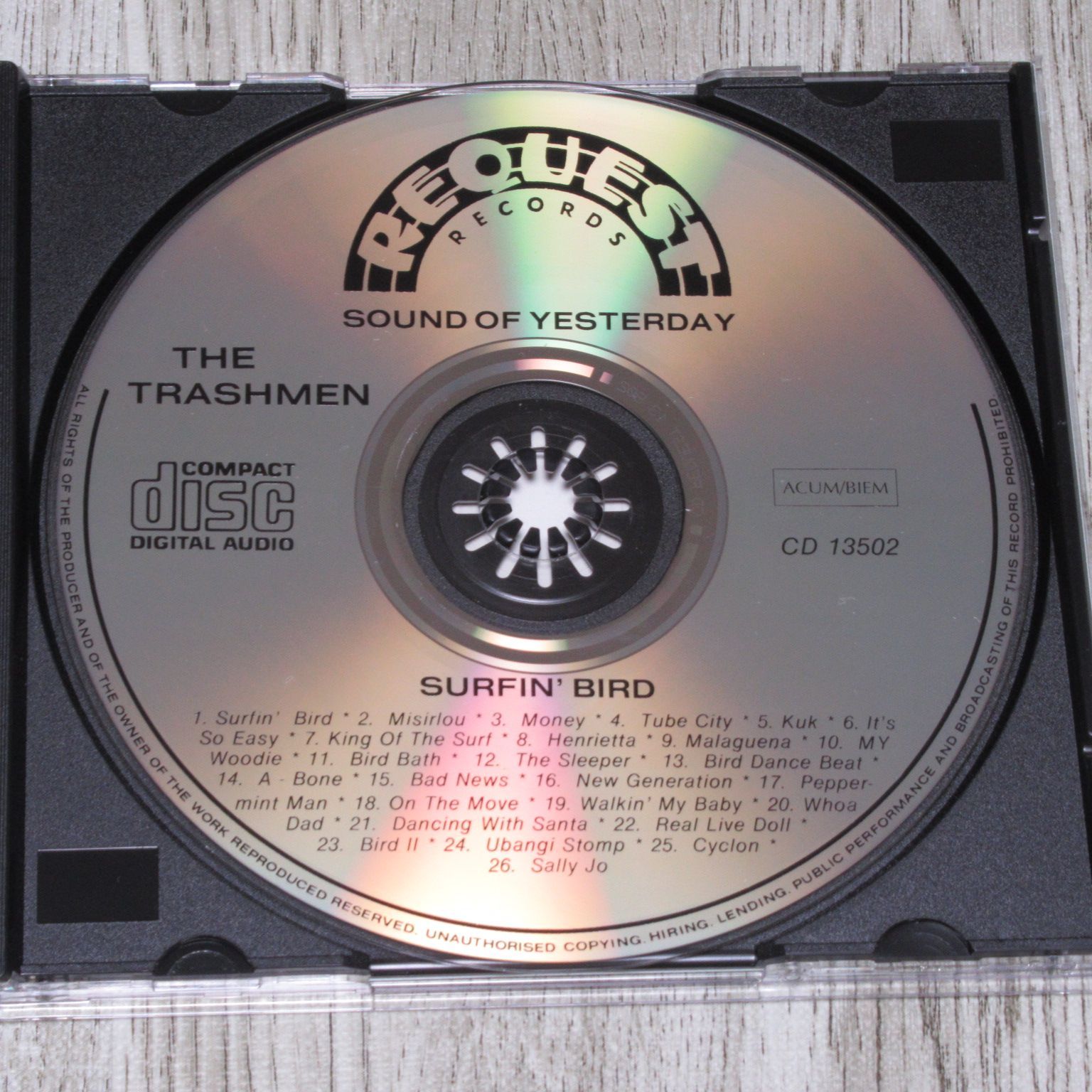 CD　THE TRASHMEN　SURFIN BIRD　MADE IN DENMARK CD 13502　全26曲　ザ・トラッシュメン　 サーフィン・バード　60'S ガレージ　60'S GARAGE　サーフィン・ホットロッド　SURFIN u0026 HOT ROD