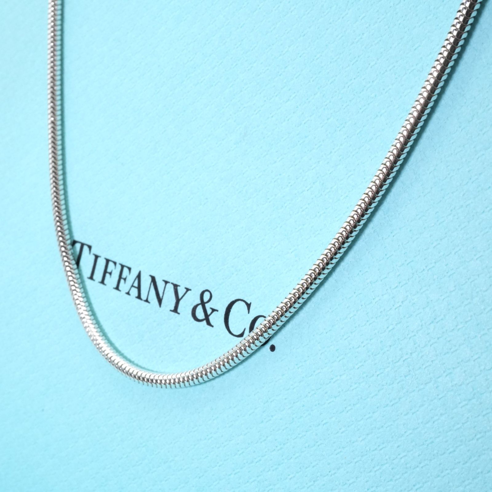 希少　ティファニー　80cm ロング　スネークチェーン　ネックレス　ペンダント 希少 ティファニー 80cm ロング スネークチェーン ネックレス