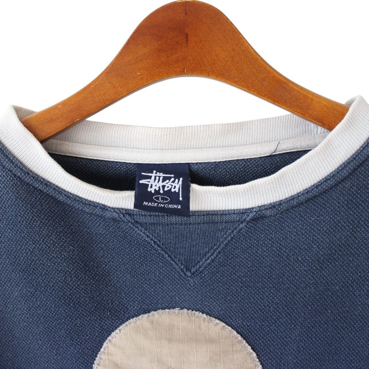 stussy ステューシー 90-00s スウェット 紺タグ 中国製 ネイビー L （w