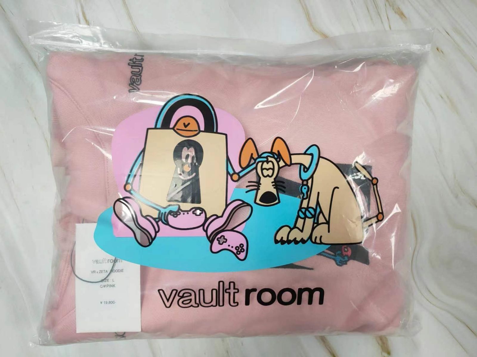 ZETA DIVISION vaultroom HOODIE pink