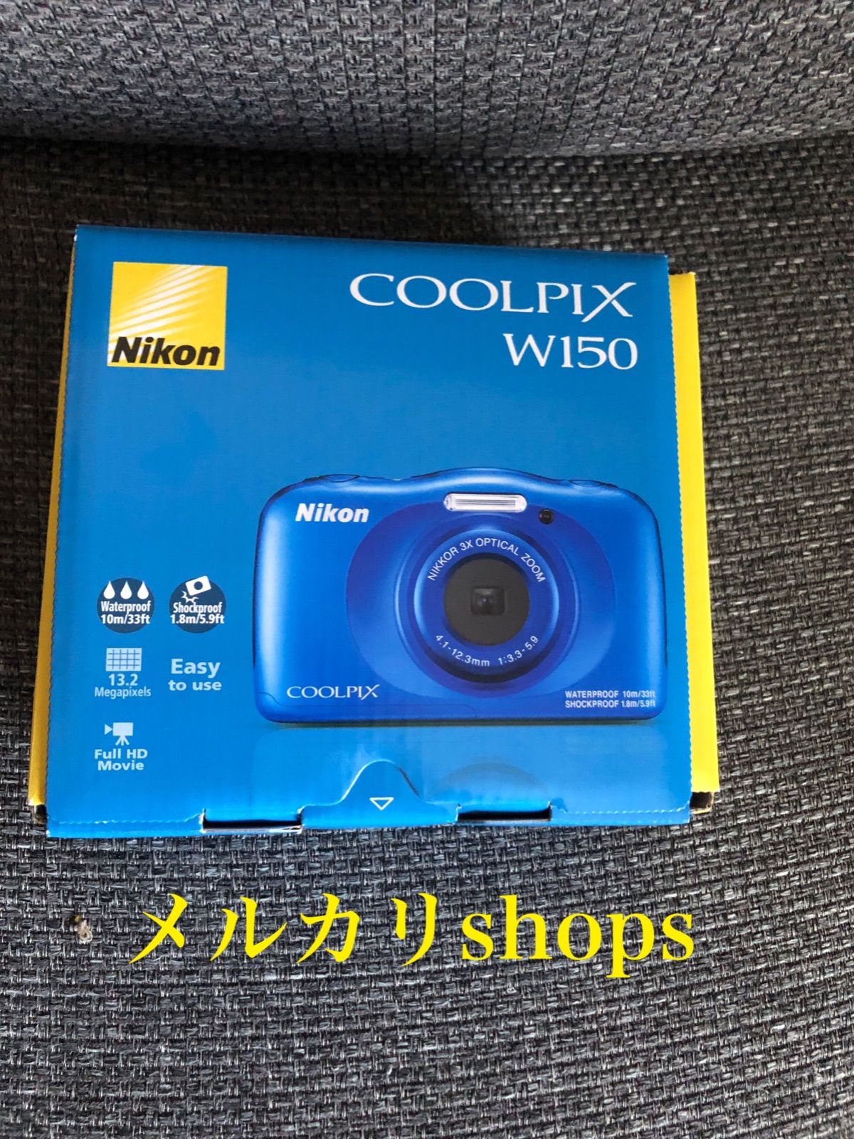 新品未使用:ニコン 防水デジタルカメラ COOLPIX-W150(BL) ブルー