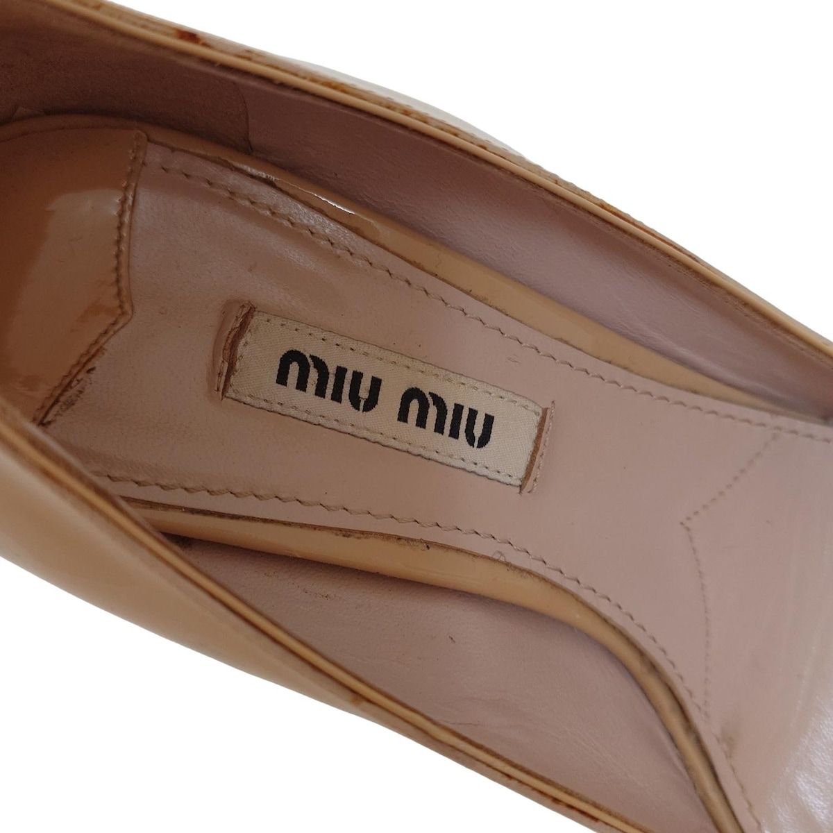 miumiu(ミュウミュウ) パンプス 35 1/2 レディース - ベージュ