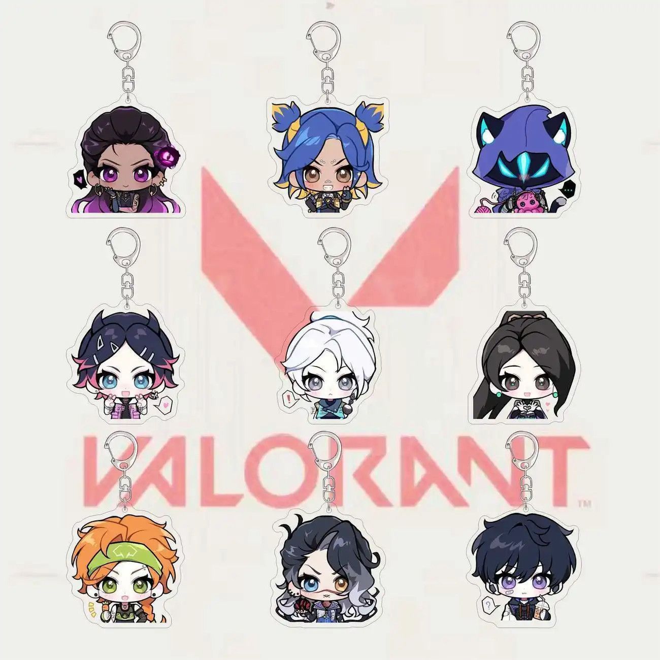9個セット】 VALORANT ヴァロラント レイナ ネオン ちびキャラ