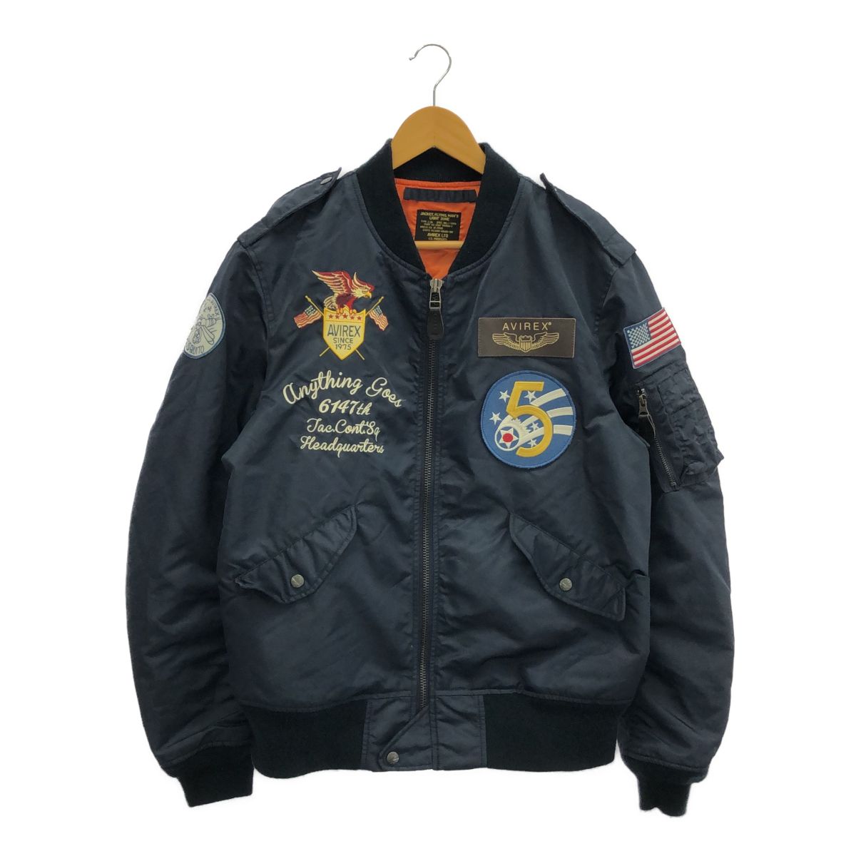 AVIREX アヴィレックス U.S.A.F. フライトジャケット L-2 5th AIR FORCE 6172116 アウター JKT メンズ 2XL ネイビー