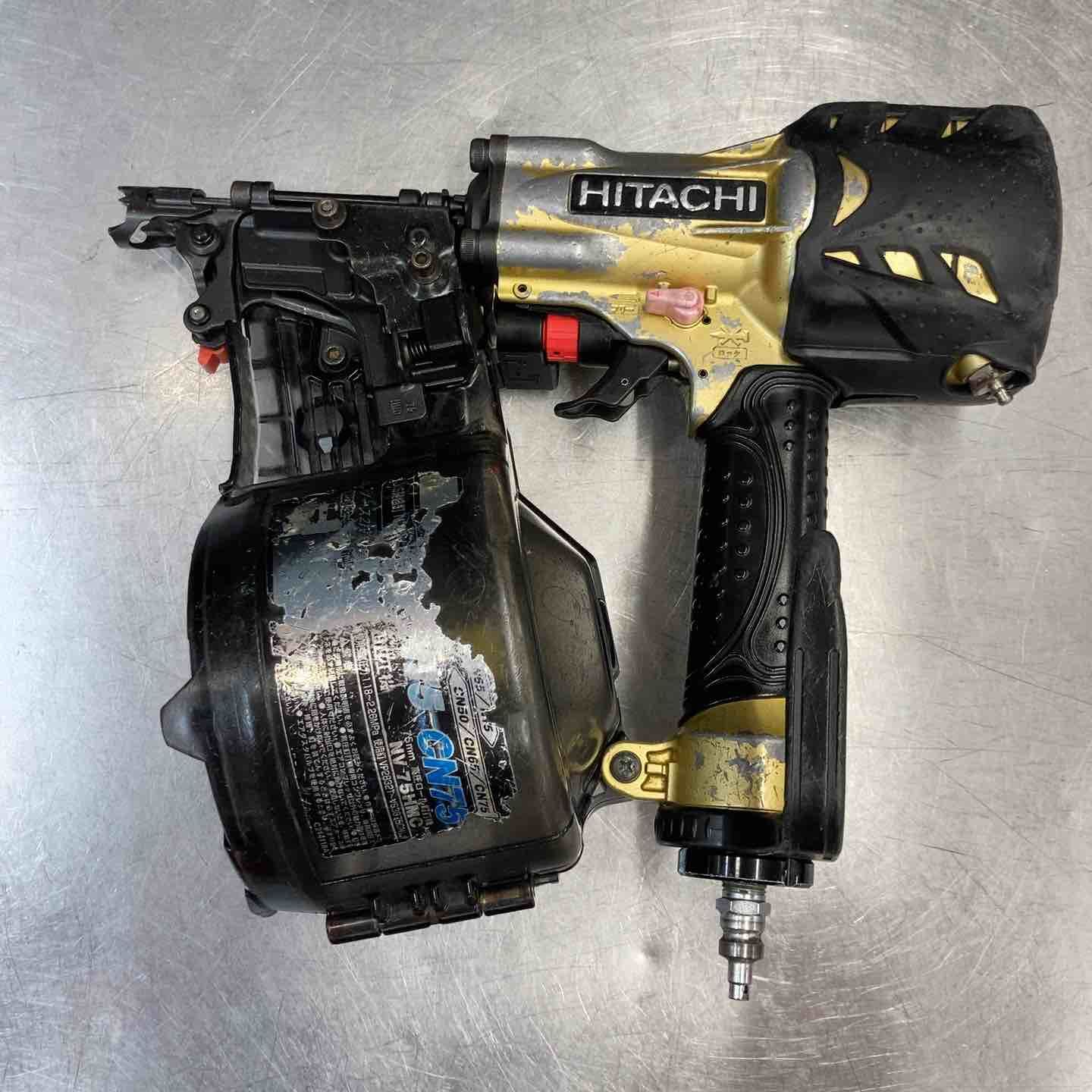 中古品】 ☆ハイコーキ(HIKOKI ※旧:日立工機) 高圧エア釘打ち機 中古品】 ☆ハイコーキ(HIKOKI ※旧:日立工機) 高圧エア釘打ち機