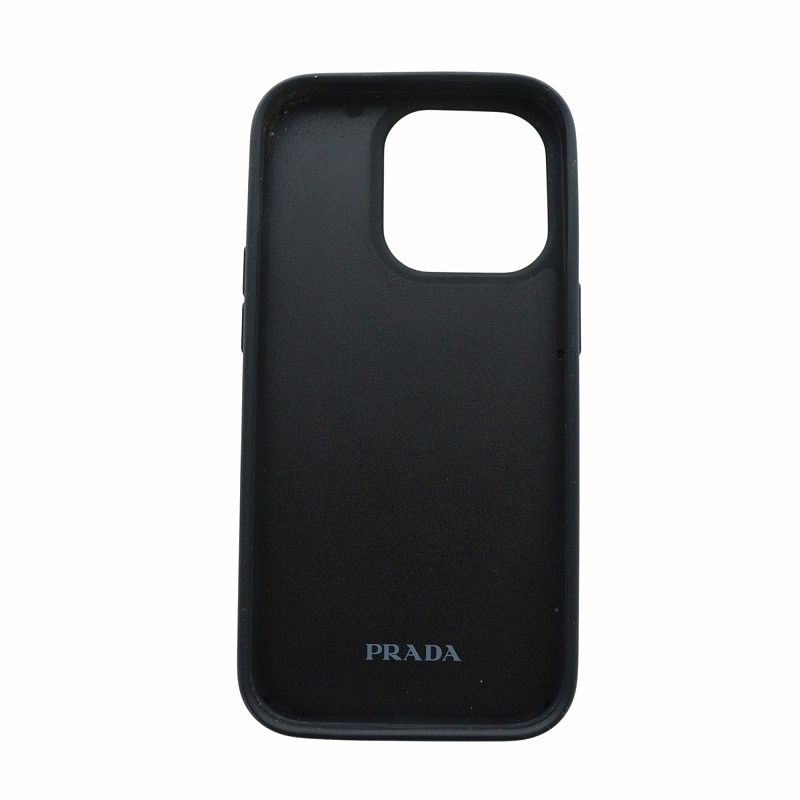 PRADA プラダ ブラック iPhone15pro スマホケース 美品 正規品 PRADA プラダ ブラック iPhone15pro スマホケース 美品 正規品