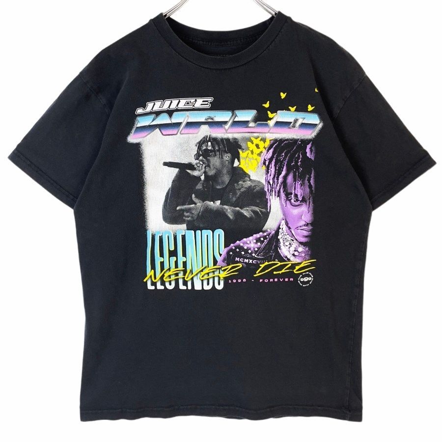 999クラブ999CLUBジュース・ワールドJuice WrldラップTシャツアーティストTミュージシャンTラッパーHIPHOPヒップホップストリートLEGENDS黒ブラックvintageヴィンテージ40628