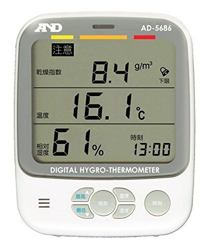 本体_単品 Au0026D 環境温湿度計 AD-5686