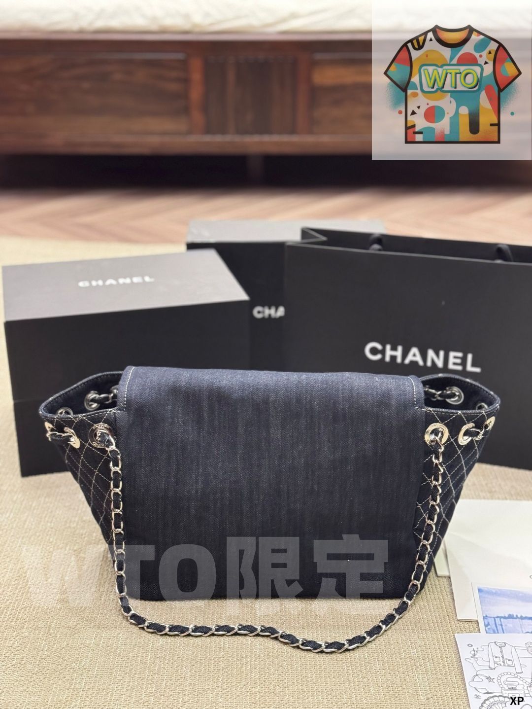 ヴィンテージ CHANEL デニムトートバッグ - 大人気アンティーク