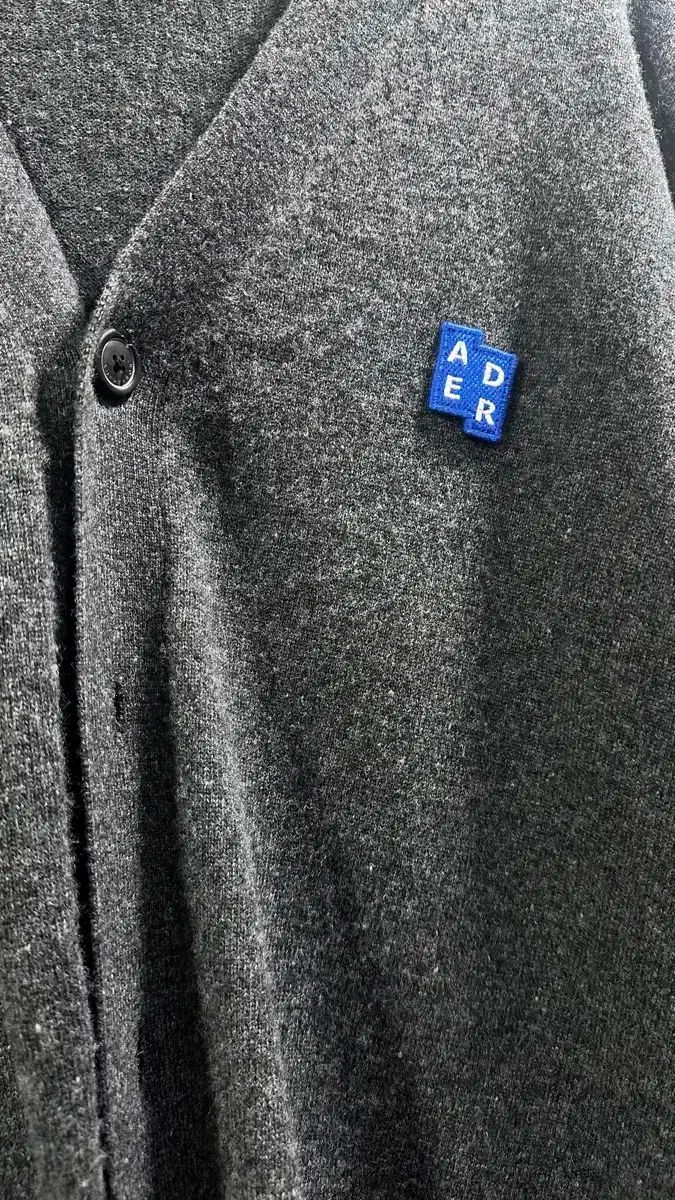 ADER ERROR アーダーエラー SIGNIFICANT カーディガン チャコールグレー M