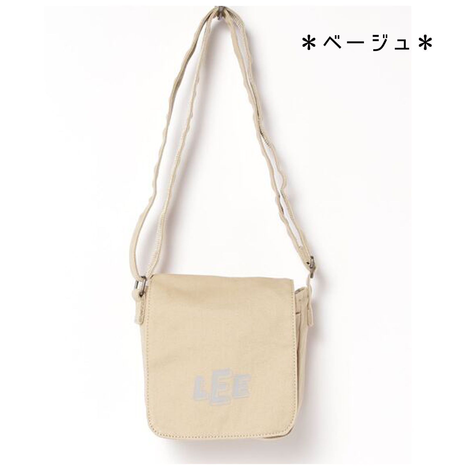 SALE!【Lee/リー カレッジロゴ デニム/キャンバス フラップショルダー