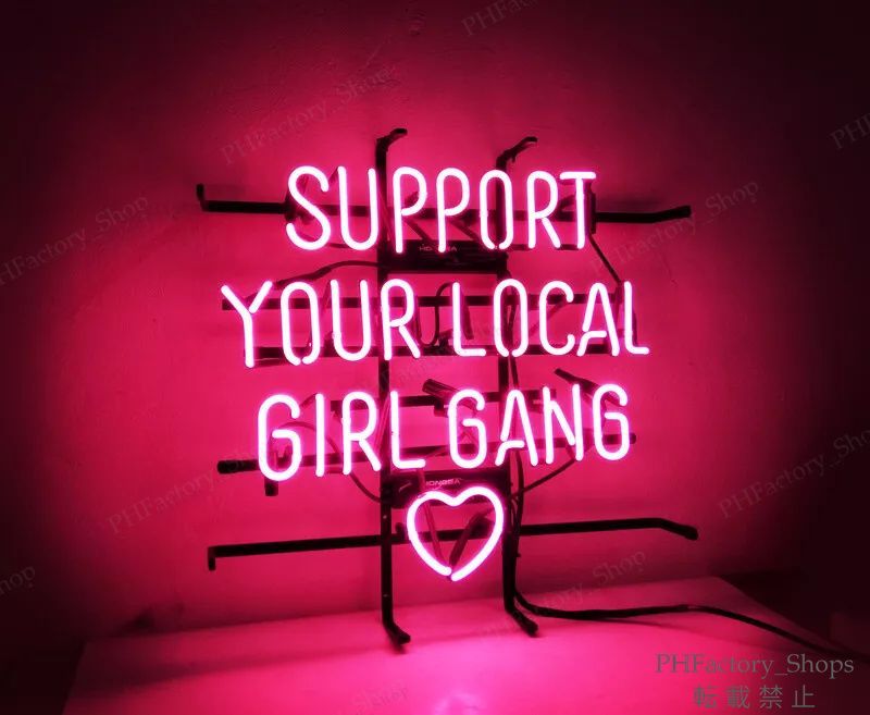 ネオンサイン ネオン管 Support your local girl bang 看板 ネオン看板 BAR ビール 喫茶 カフェ アメリカン雑貨 店舗装飾 室内装飾 広告用看板 おしゃれ