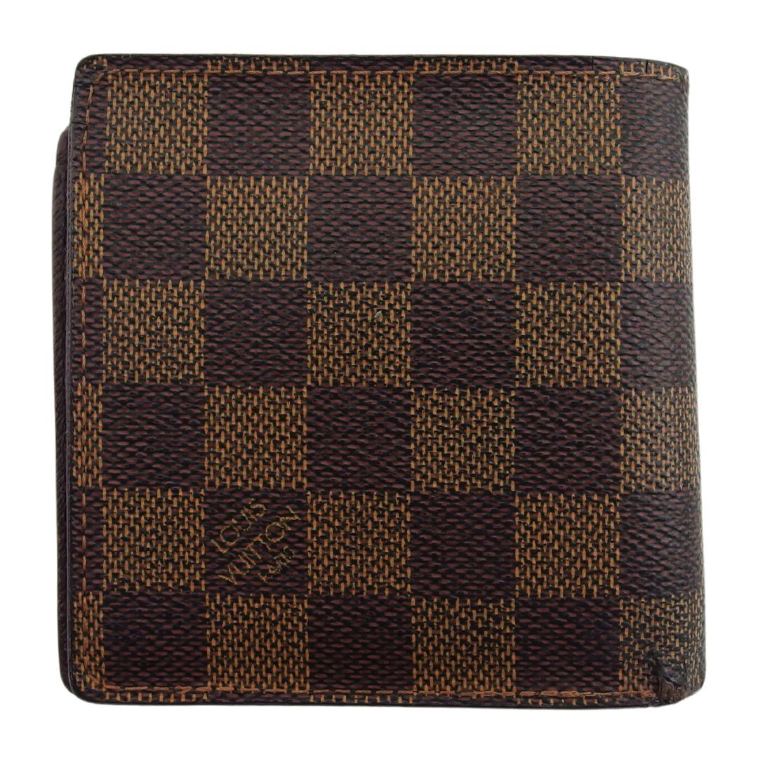 ルイ・ヴィトン LOUIS VUITTON 二つ折り財布 ダミエ ポルト ビエ