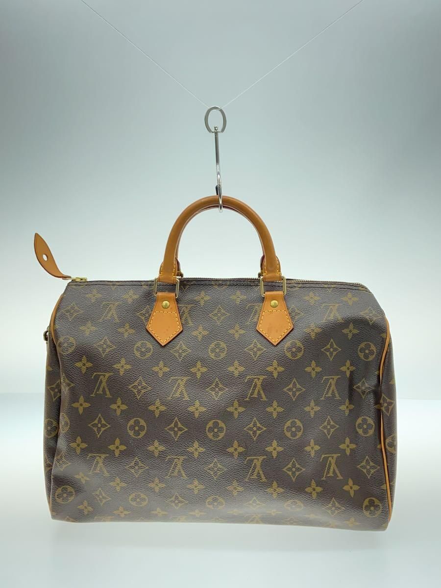 LOUIS VUITTON 1)スピーディ35_モノグラム・キャンバス_BRW PVC ブラウン 総柄 - メルカリ