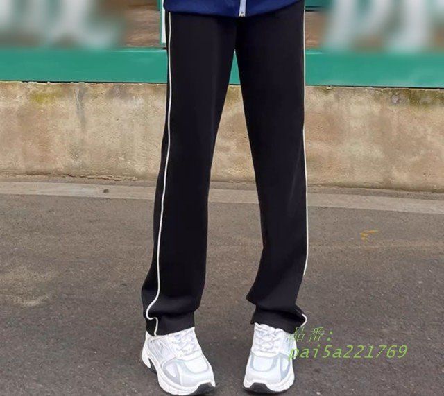 サイドラインパンツ サイドライン ジャージ レディース ボパンツ ロング丈 ドロスト カジュアル 大きいサイズ 3L 黒 シンプル ハイウエスト pai5a221769