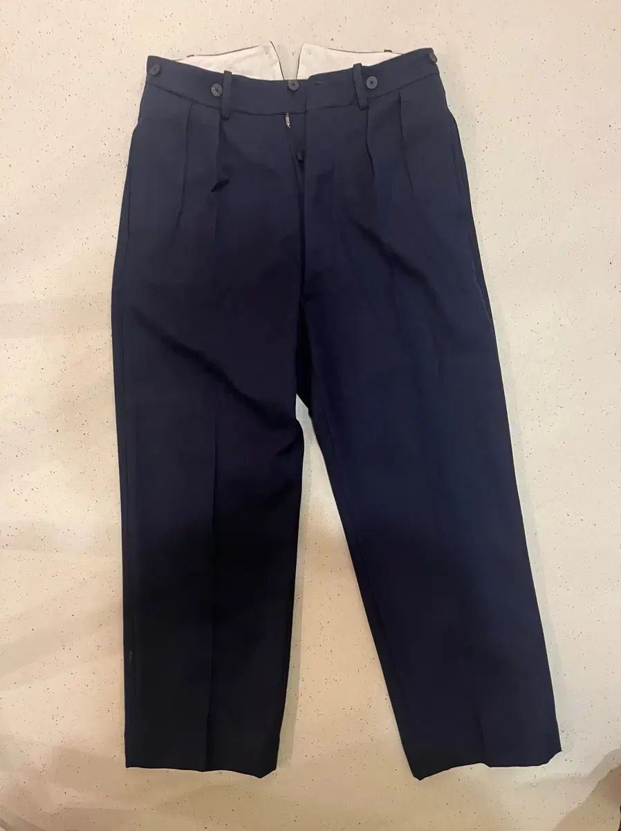 DOCUMENT ドキュメント ネイビーウールパンツ m サイズ