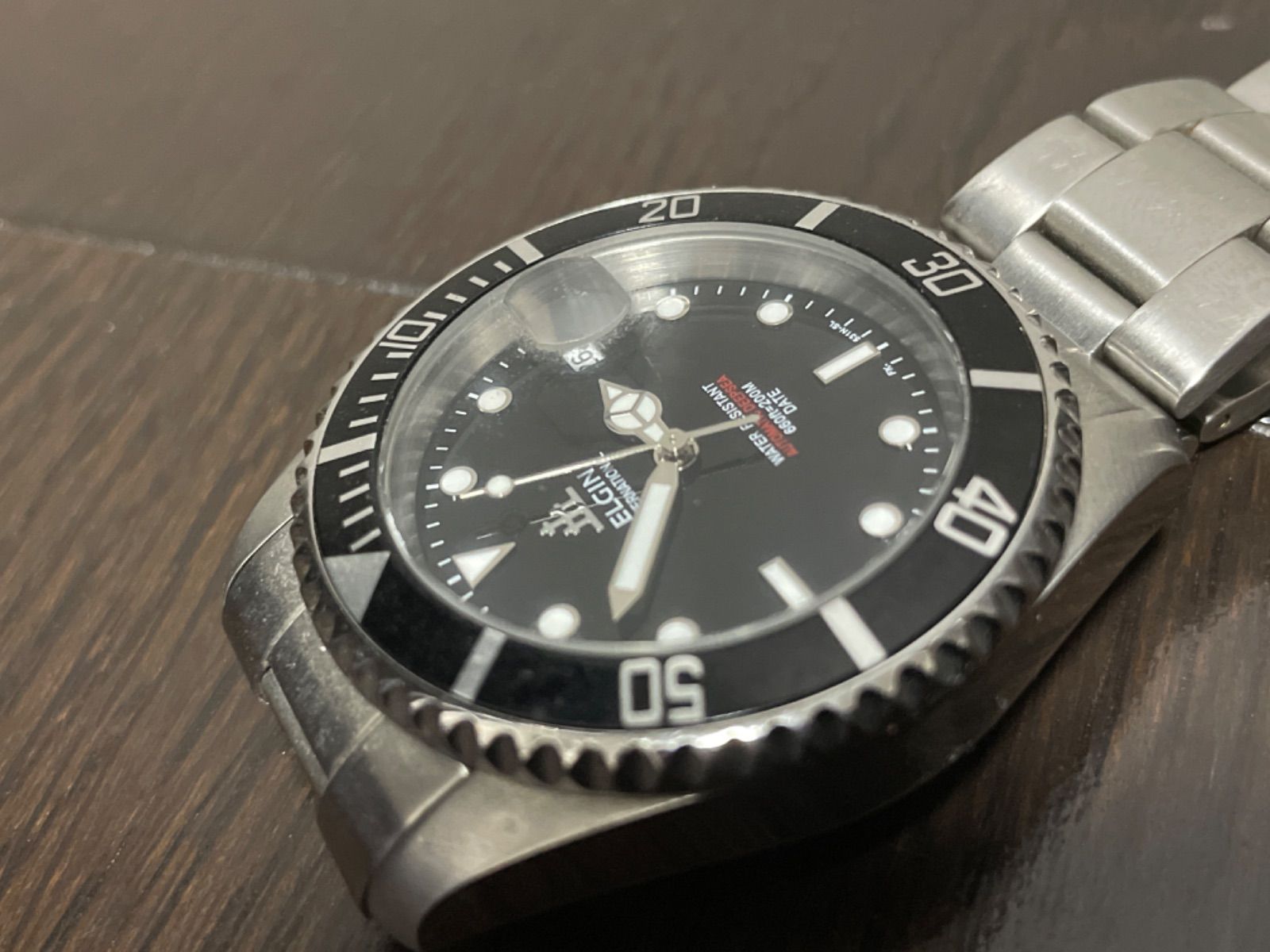 エルジン ELGIN 腕時計 DEEP SEA ダイバーズ自動巻き FK531N-SL - メルカリ
