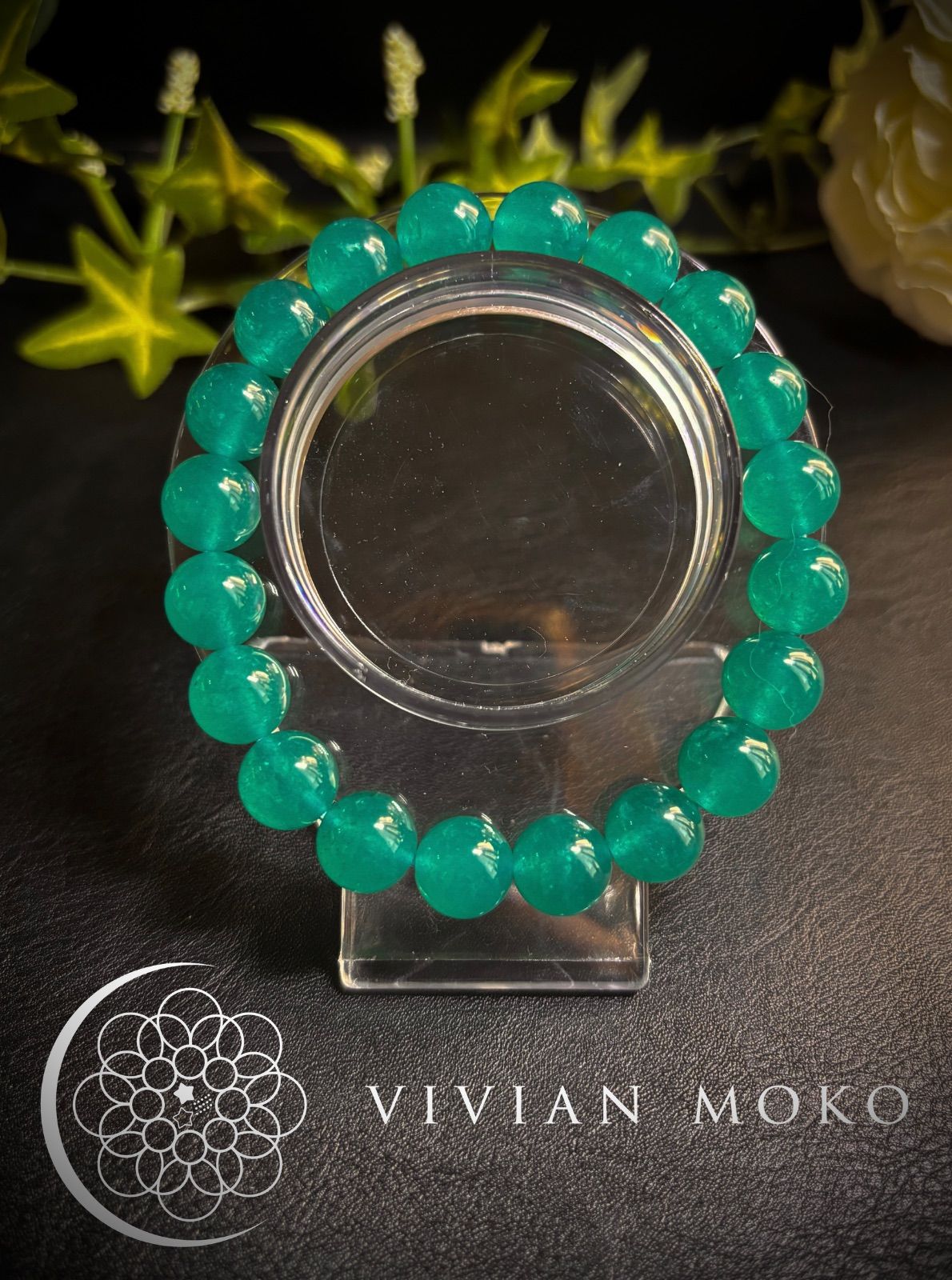 💎天然石 高品質 アイスアマゾナイト ブレスレット レディース