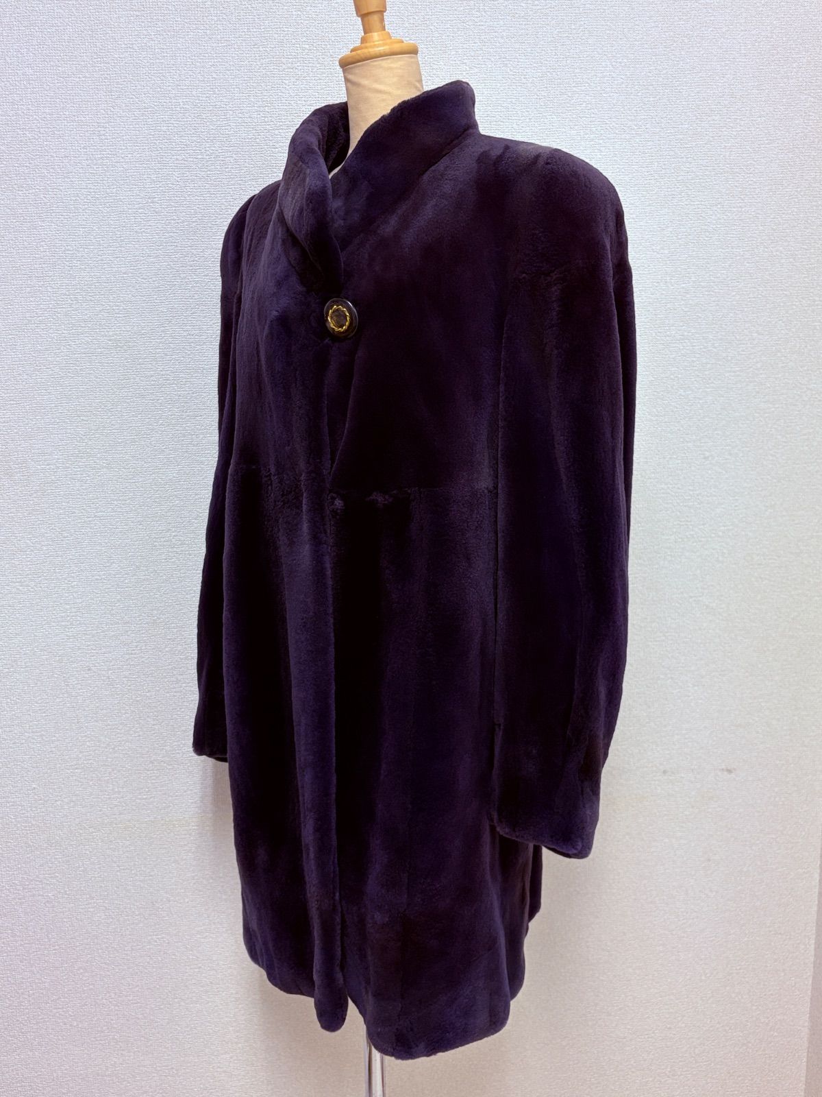 SAGA MINK ミンクコート パープル リアルファー 毛皮 C25102626