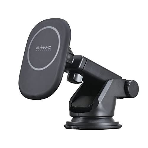 スマホアクセサリー sinc D602 BLACK ブラック/吸盤取り付け セイワ(SEIWA) 車内用品 スマホホルダー