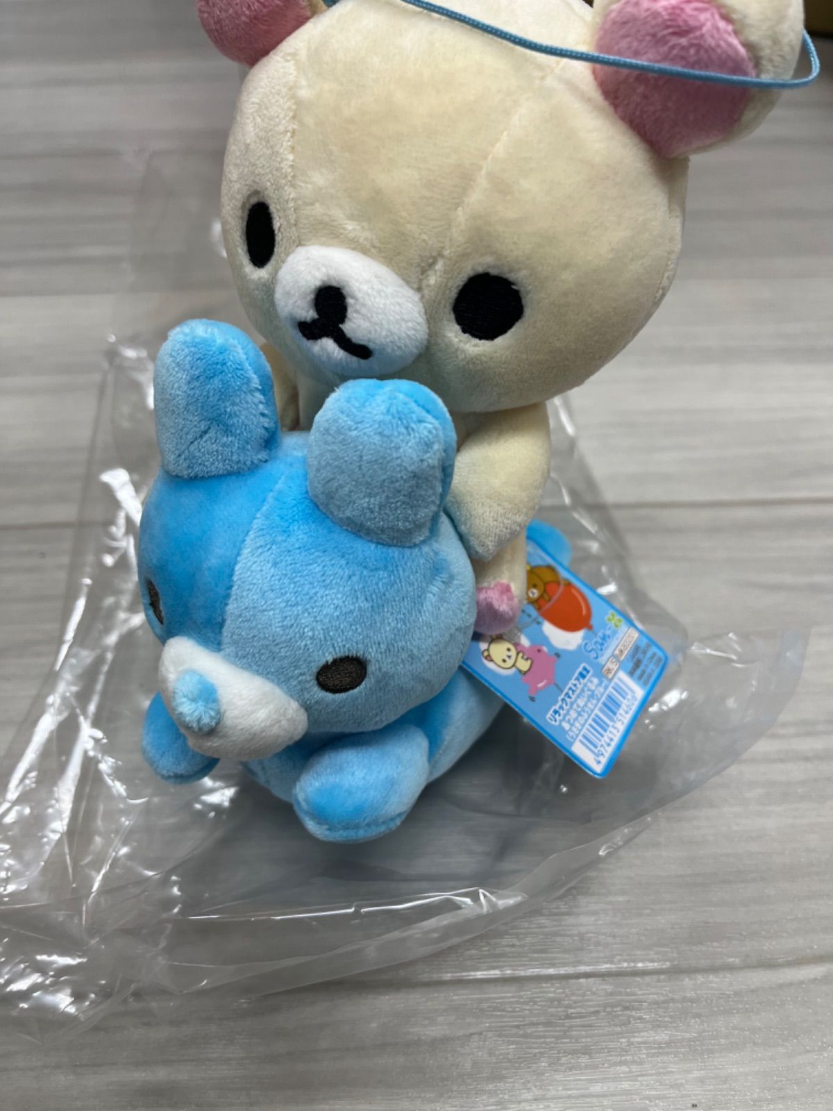 うさぎのふうせん ブルー コリラックマ タグ付き（うさぎの