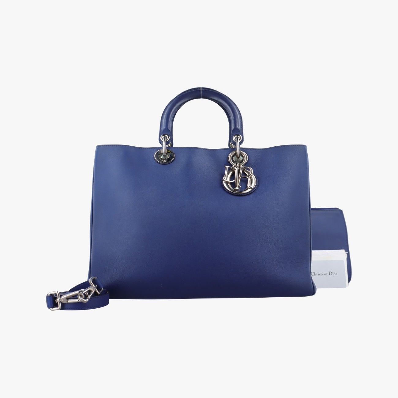クリスチャンディオールChristian Diorディオリッシモブルーレザー09-MA-0193