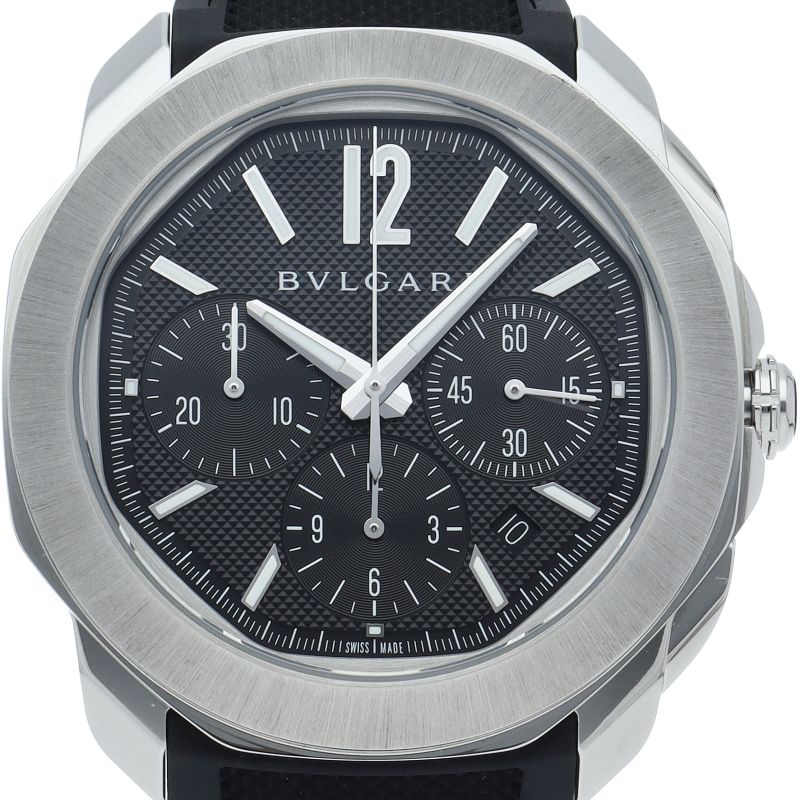 楽天市場】ブルガリ オクト ローマ クロノグラフ ブラック 103471