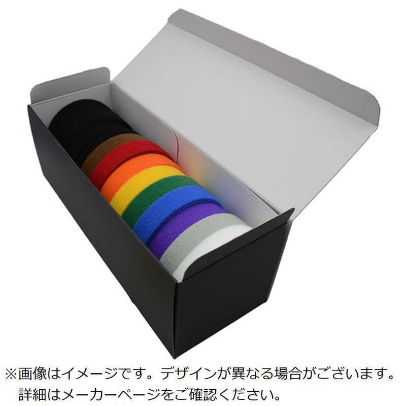送料無料 ♥ 未開梱 RIPTIE 面ファスナー ラップストラップ eco箱 19.05mm×4.57m 14巻入 虹 BXW15MRW14