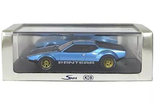 ミニカー 1|43 De Tomaso Pantera GT4 1972 ブラック×ブルー KBS021
