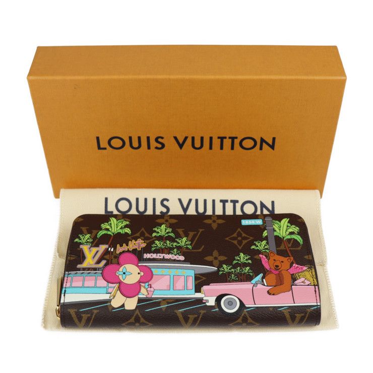 LOUIS VUITTON ルイ ヴィトン  ヴィヴィエンヌ ジッピーウォレット 長財布 M80857 モノグラムキャンバス   ブラウン マルチカラー ゴールド金具 ラウンドファスナー ビトン 【本物保証】