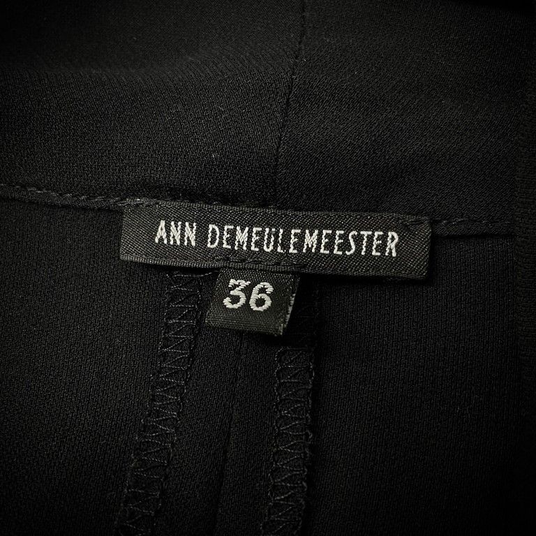 ANN DEMEULEMEESTER 【lay1005Y】 00s レーヨンドローストリングロングベスト 本人期 Archive ノースリーブ アンドゥムルメステール AR ANN DEMEULEMEESTER 00s レーヨンドローストリングロングベスト