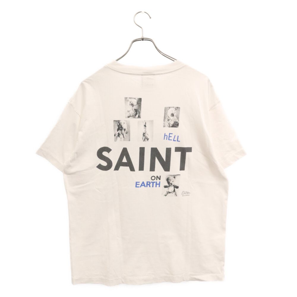 SAINT MICHAEL (セントマイケル) 666% ロゴプリント 半袖Tシャツ ホワイト SM-A21-0000-004 - メルカリ