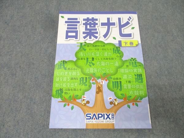Amazon.co.jp: WJ11-022 SAPIX 小6 国語 言葉ナビ 上/下巻 2016