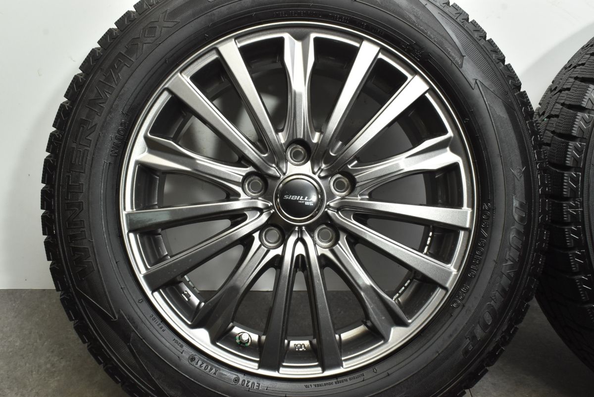 バリ溝】シビラ 16in 6.5J +53 PCD114.3 ダンロップ ウィンターマックス WM02 205/60R16 ノア ヴォクシー  ステップワゴン セレナ 即納可 - メルカリ