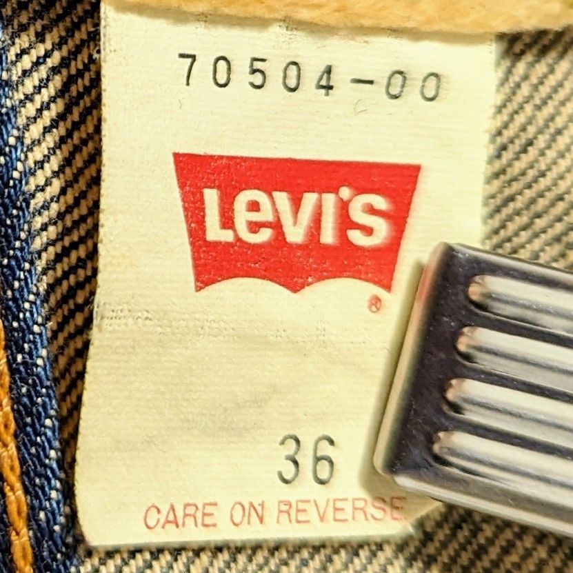 希少 美品 90s Levi's 70504 濃紺 インディゴ Gジャン デニム