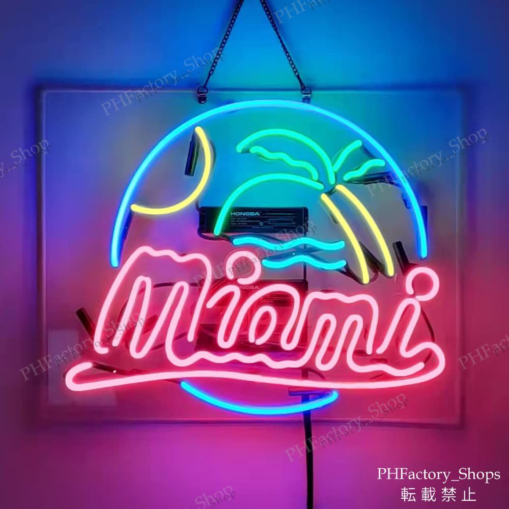 パームビーチ ネオン管 アメリカン雑貨 アメリカ雑貨 グッズ 店舗用 室内装飾 即納】【在庫あり】 パームビーチ ネオン管 □ 【6ヶ月保証付き