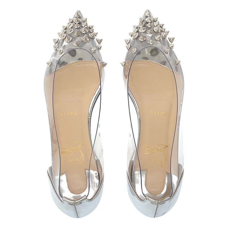 Christian Louboutin ルブタン 靴 シルバー 35 22cm
