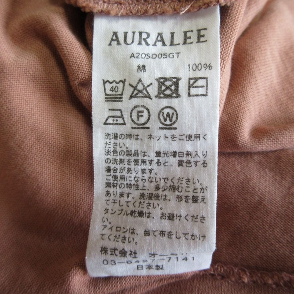AURALEE ベージュ ノースリーブ Tシャツ - メルカリ