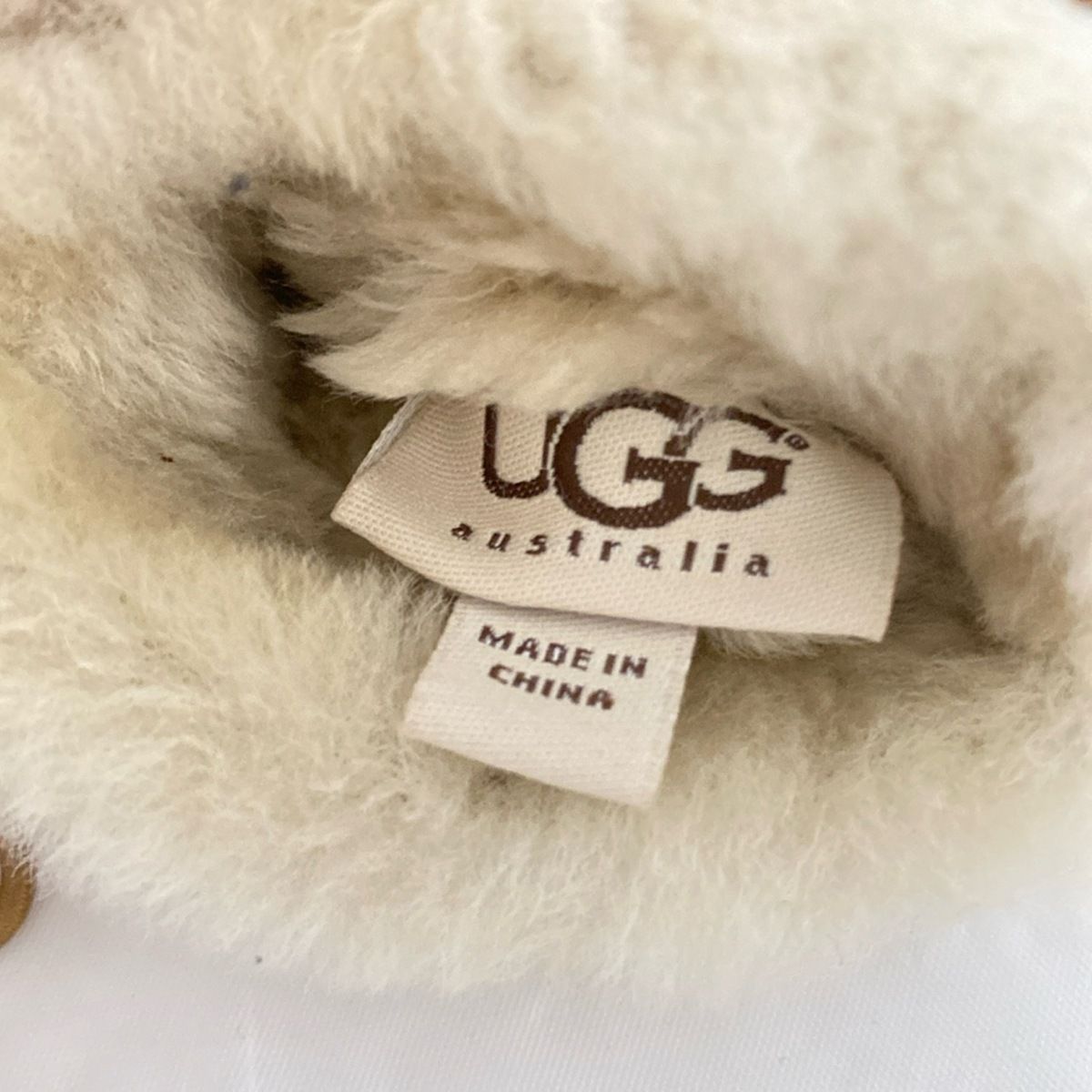 UGG(アグ) 手袋 レディース - ダークブラウン ムートン - メルカリ