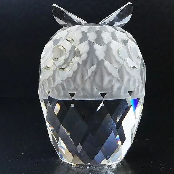 スワロフスキー　フクロウ&シェル スワロフスキー/廃盤 フクロウ2羽 - メルカリ