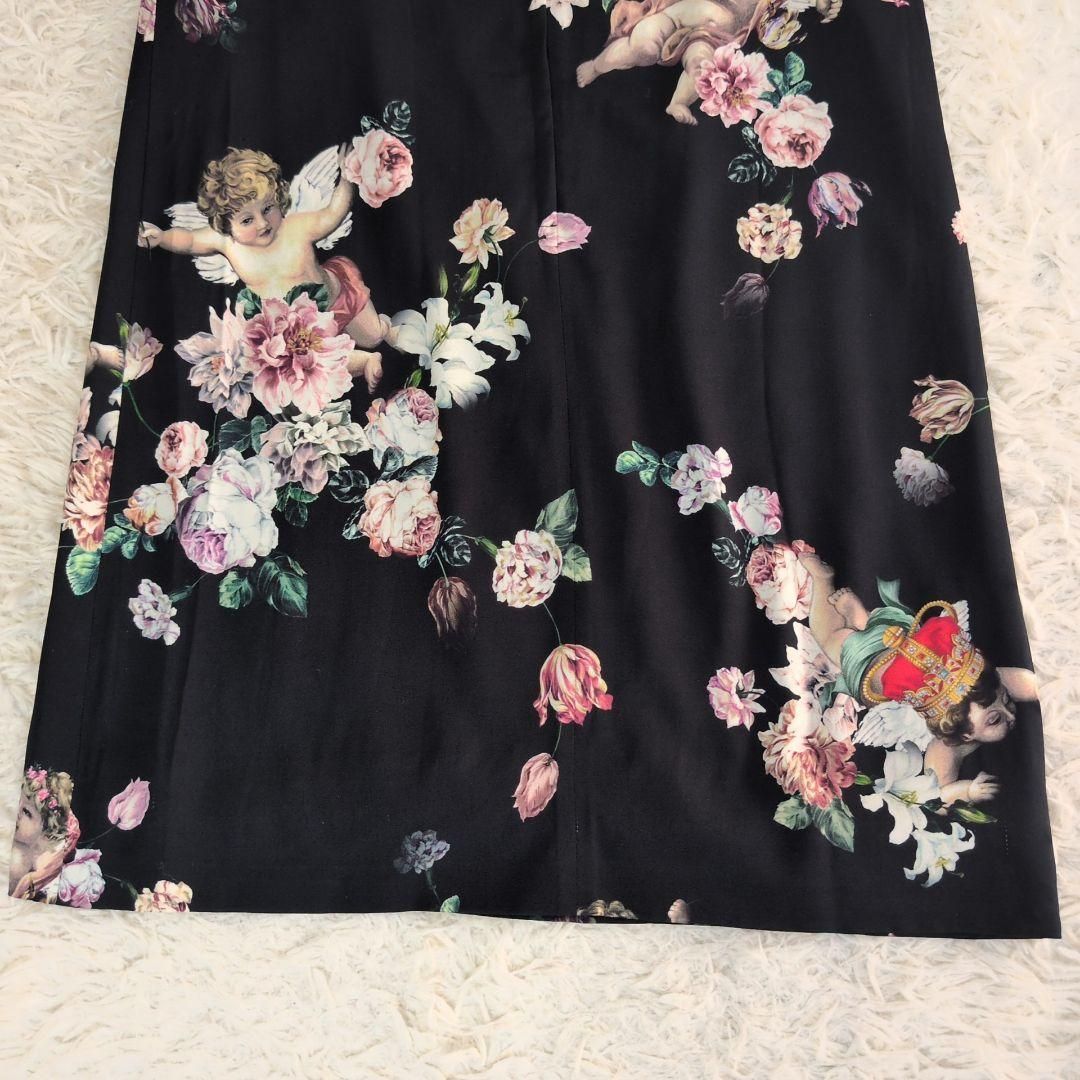 DOLCE&GABBANA ドルチェ&ガッバーナ ローズ柄ワンピース 薔薇柄 希少✨DOLCE&GABBANA ドルチェアンドガッバーナ ドルガバ 天使と薔薇