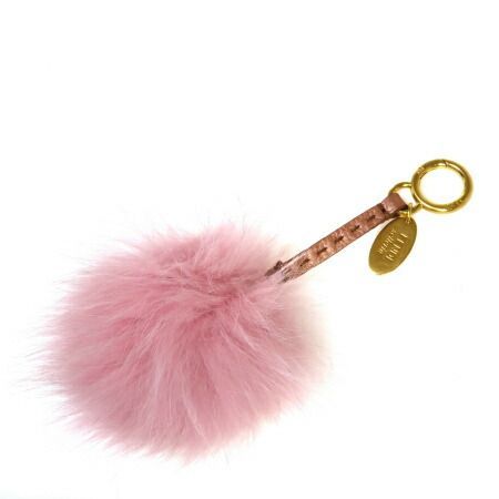 FENDI フェンディ セレリア レザー キーホルダー バッグチャーム セレリア チャーム カーフレザー イエロー | Fendi