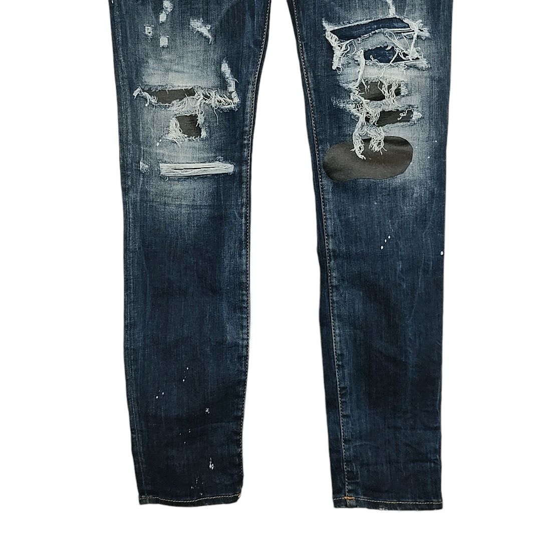 DSQUARED2 ディースクエアード ダメージ加工 スタッズ スキニー デニム 