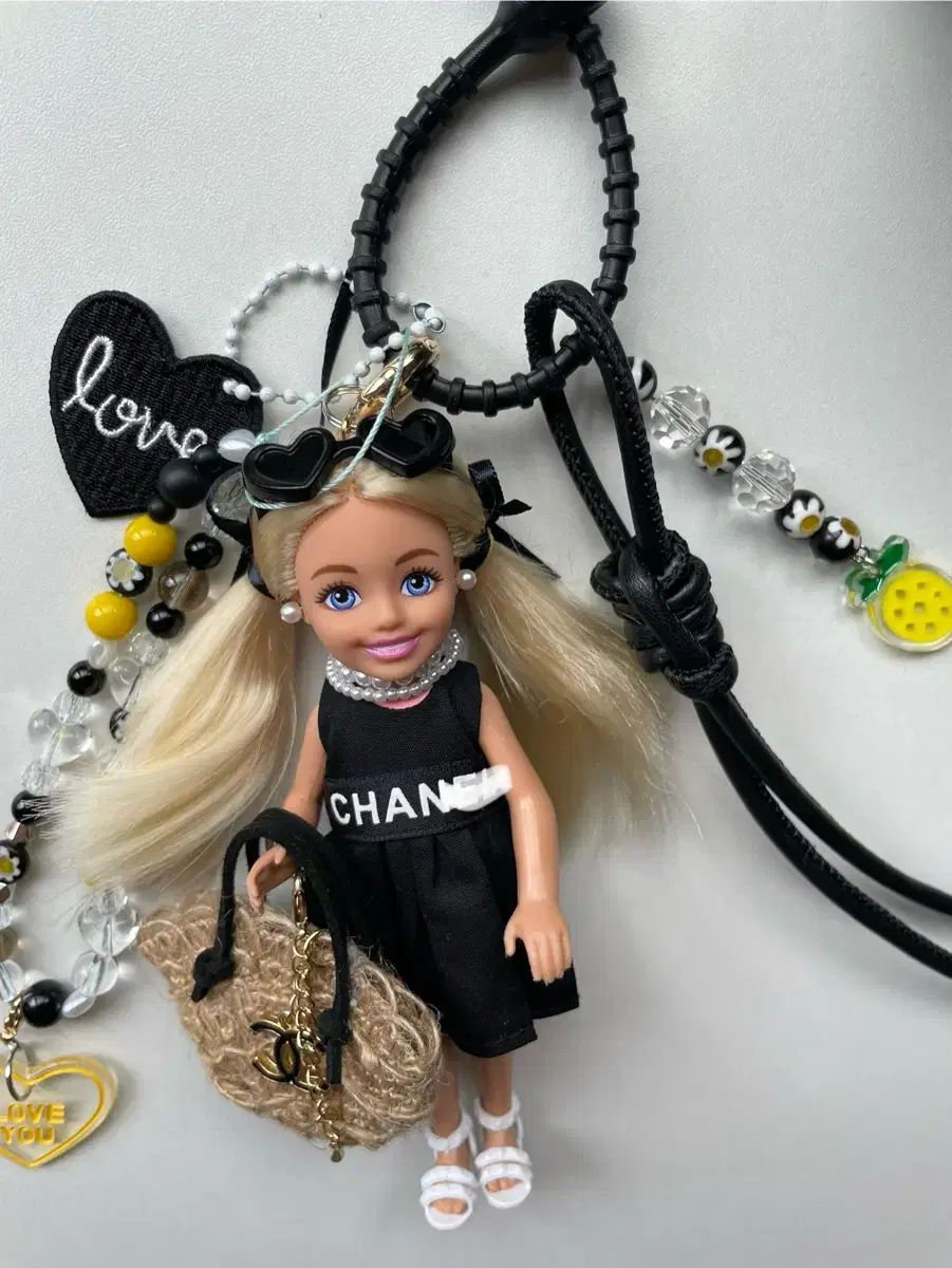 バービー USA マテル 正規品 バービーキーリング　チェルシーBLACK Barbie - USAバービー チェルシーマテル社キーリング正規品
