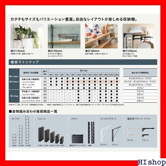 売れ筋> ナチュラル色 棚板 ニュージーパイン無垢材 M 0x厚み18mm 9